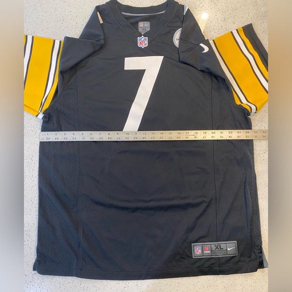 Nike NFL Pittsburgh Steelers #7 Men’s XL NewAuthentic Jersey Ben Roethlisberger - Picture 6 of 16